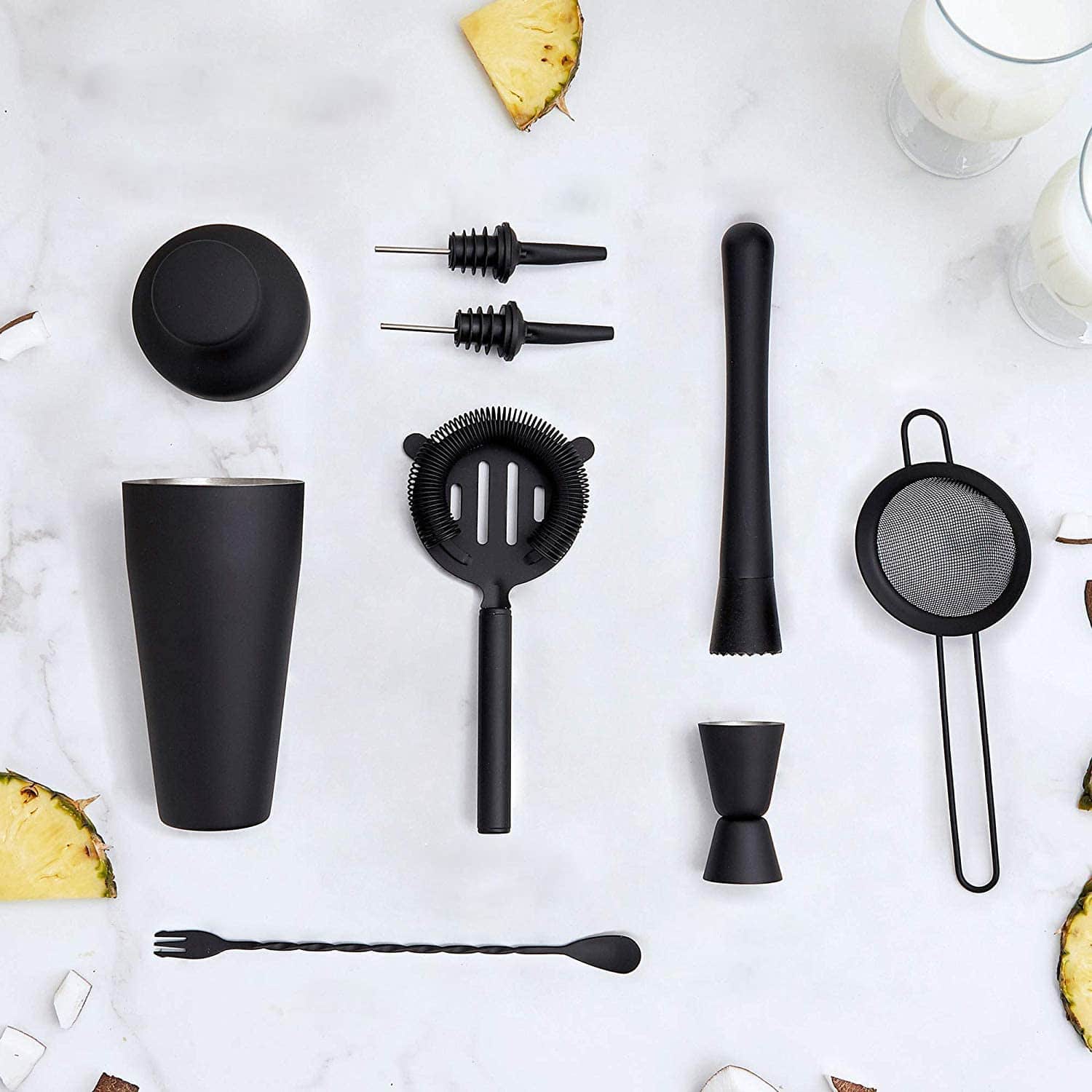 Black Matte Cocktail Shaker Set • The cocktail store